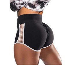 Women's Beach Waist Booty Yoga Shorts Ruched Sports Pants Casual Gym Workout Hot