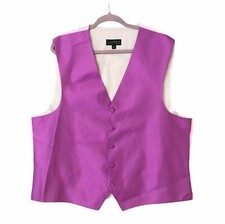 Men's Ralph Lauren Lavender Tuxedo Vest Waistcoat Adjustable Back Men  s Sz XL