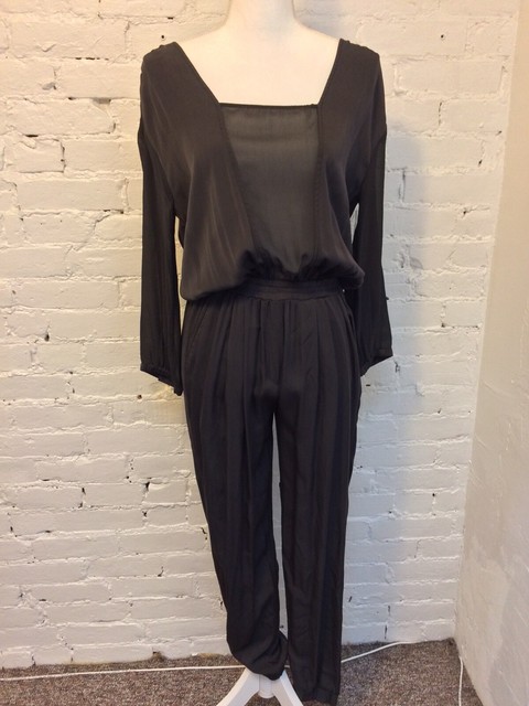 Gypsy 05 Silk Jogger Jumpsuit 3/4 Sleeve Gray size XS | eBay