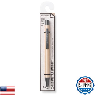 IF Bookaroo Pen, soft touch, colour coated pen with black ink - CREAM