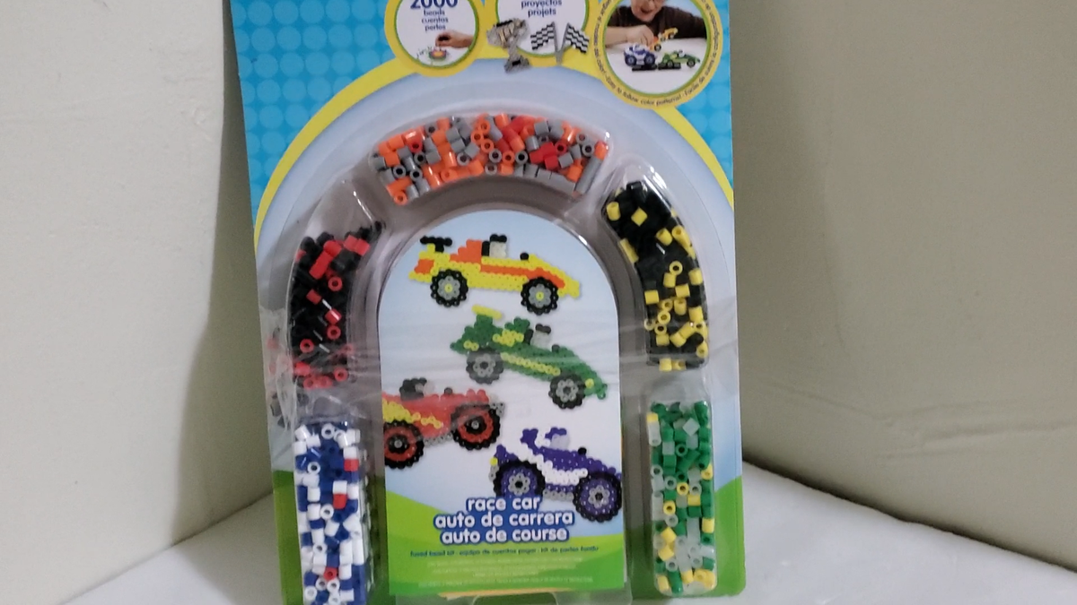Perler Beads Racecar Fused Bead Crafts for Boys, 2000 Pcs