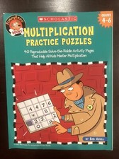 Multiplication Practice Puzzles: 40 Reproducible Activities Scholastic Gr 4-6