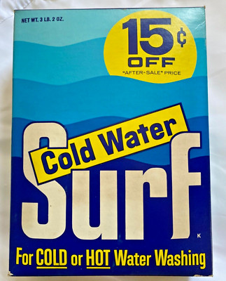 VTG. Surf Laundry Detergent Box Soap Advertising Box, FULL UNOPENED! EXCELLENT+!