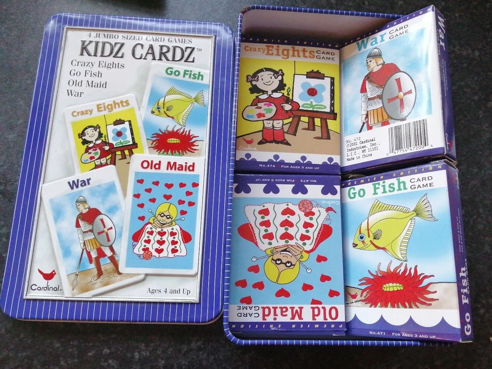 3 FAMILY CARD GAMES KIDZ CARDZ 4 CARD GAMES FOOTBALL TRIVIA BRITISH TRIVIA XMAS - Image 2 of 4