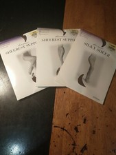 lot of 3 Sheer Caress Pantyhose short 4'10-5'5. 90-135 LBS