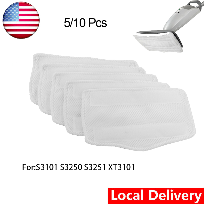 Shark Steam Mop Pads Refill 5 or 10PCS Compatible with S3101 S3250 S3251 XT3101 Models  -image