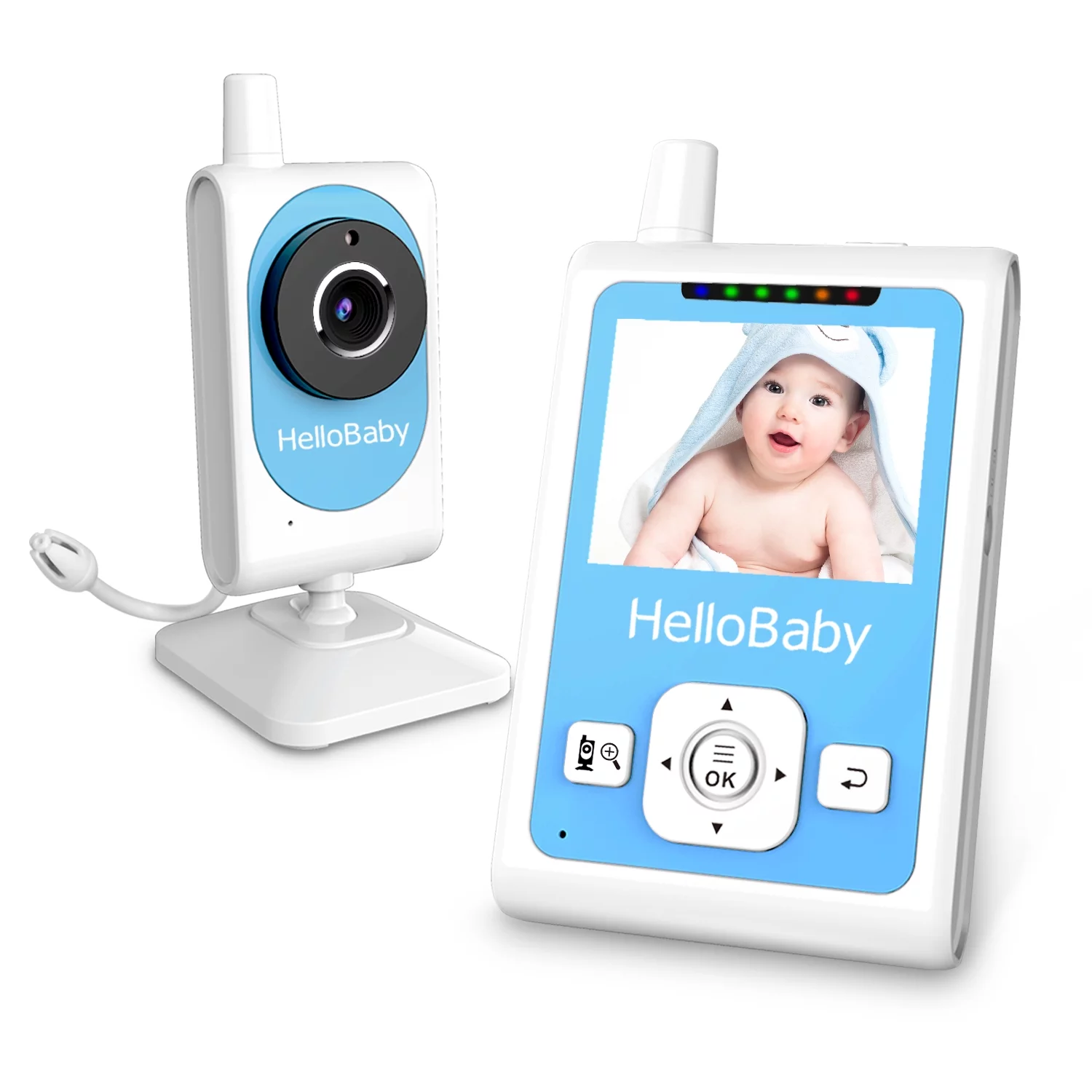 Baby Monitor- HB26 Video Baby Monitor with 2.4 Inch Screen, Night Vision-image