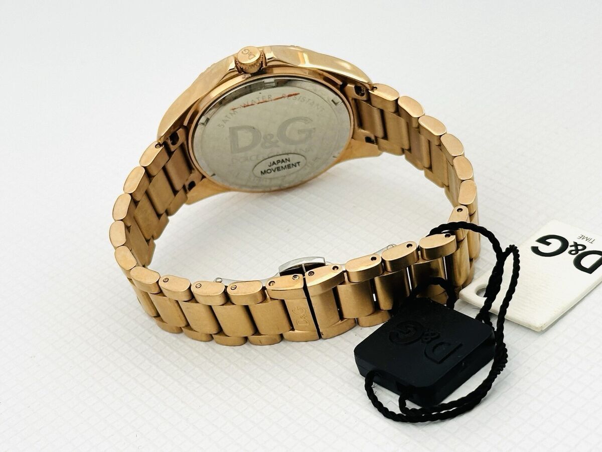 D&G Dolce & Gabbana Women's DW0837 Chamonix Triple Rose Gold D&G Dolce & Gabbana Women's DW0837 Chamonix Triple Rose Gold