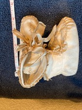 Vintage Antique Baby or Doll Leather Booties Shoes