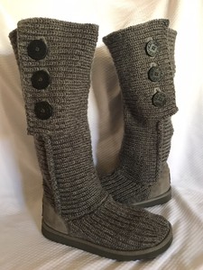 ugg grey sweater boots