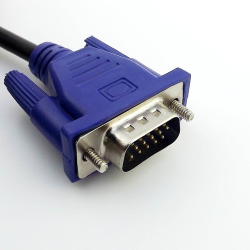 1x VGA SVGA DB15 Male to Male 15 Pin Monitor Extension Cable for PC Laptop 4FT - Picture 4 of 5