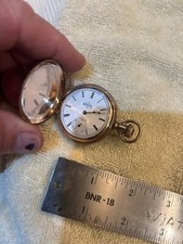 Antique Elgin Pocket Watch Fahy's Case