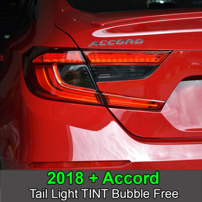 Crux Moto Tail Light Tint Overlay 20% Fits Accord 2018 - 2022 No Bubbles!