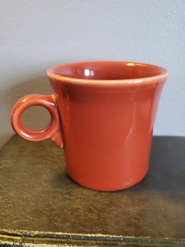 Fiesta Ware Persimmon Ring Handle Coffee Cup Homer Laughlin