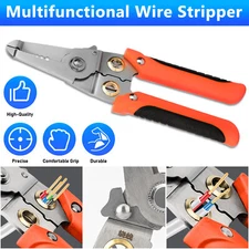 5in1 Wire Strippers Crimping Pliers Tool Crimper Cutter 10-20 AWG Electric Wire