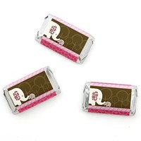 Pink Baby Elephant - Mini Candy Bar Wrappers Baby Shower Party Favors - 20 Co... on sale Pink Baby Elephant - Mini Candy Bar Wrappers Baby Shower Party Favors - 20 Co... on sale