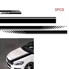 5PCS Long Stripe Graphics Car Racing Side Body Mirror Vinyl Decal Stickers