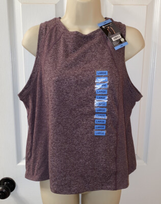 Member's Mark Soft Ribbed Tank Women's Large. Purple Moisture Wicking NWT