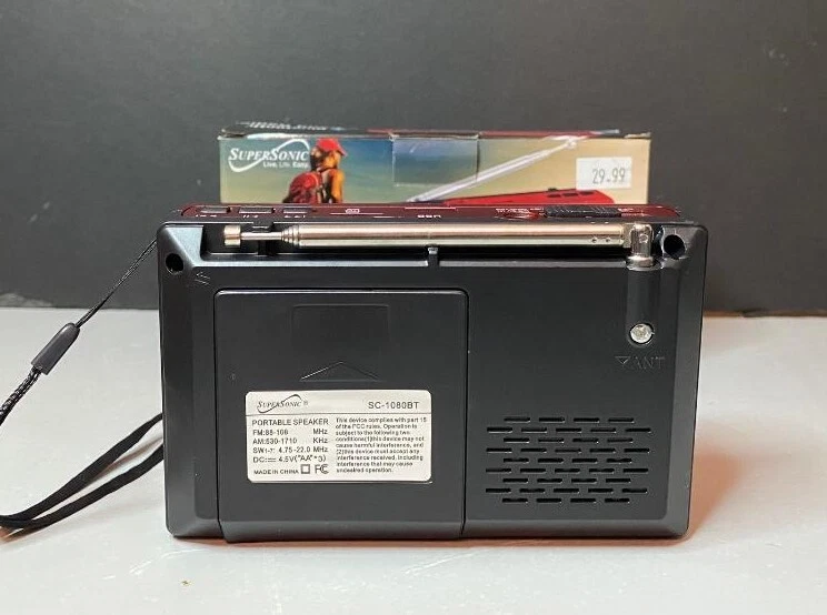 SUPERSONIC SC-1080BT BLUETOOTH 9 BAND RADIO - Image 2 of 4