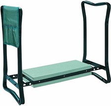 Folding Portable Foam Padded Seat 2-In-1 Garden Kneeler & Chair with Tool Bag
