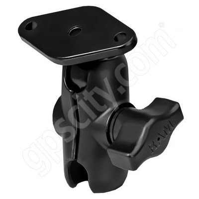 RAM Mount Aluminum Open Socket Arm B-Ball System with Diamond Base and Short Arm