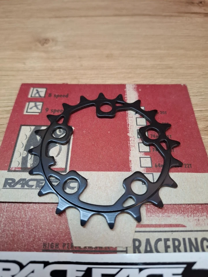 Piezas de bicicleta retro vintage nuevo en caja nos RaceFace plato piñón 58 mm, 20T 8,9s Foto 3 de 4