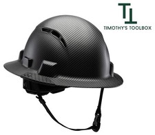 Lift Safety Black  iDAX HDPE Full Brim Vented Hard Hat- Class C
