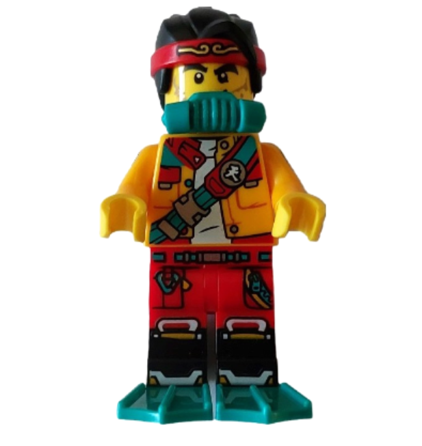Lego Monkie Kid 80037 Scuba Breathing Regulator & Flippers Monkie