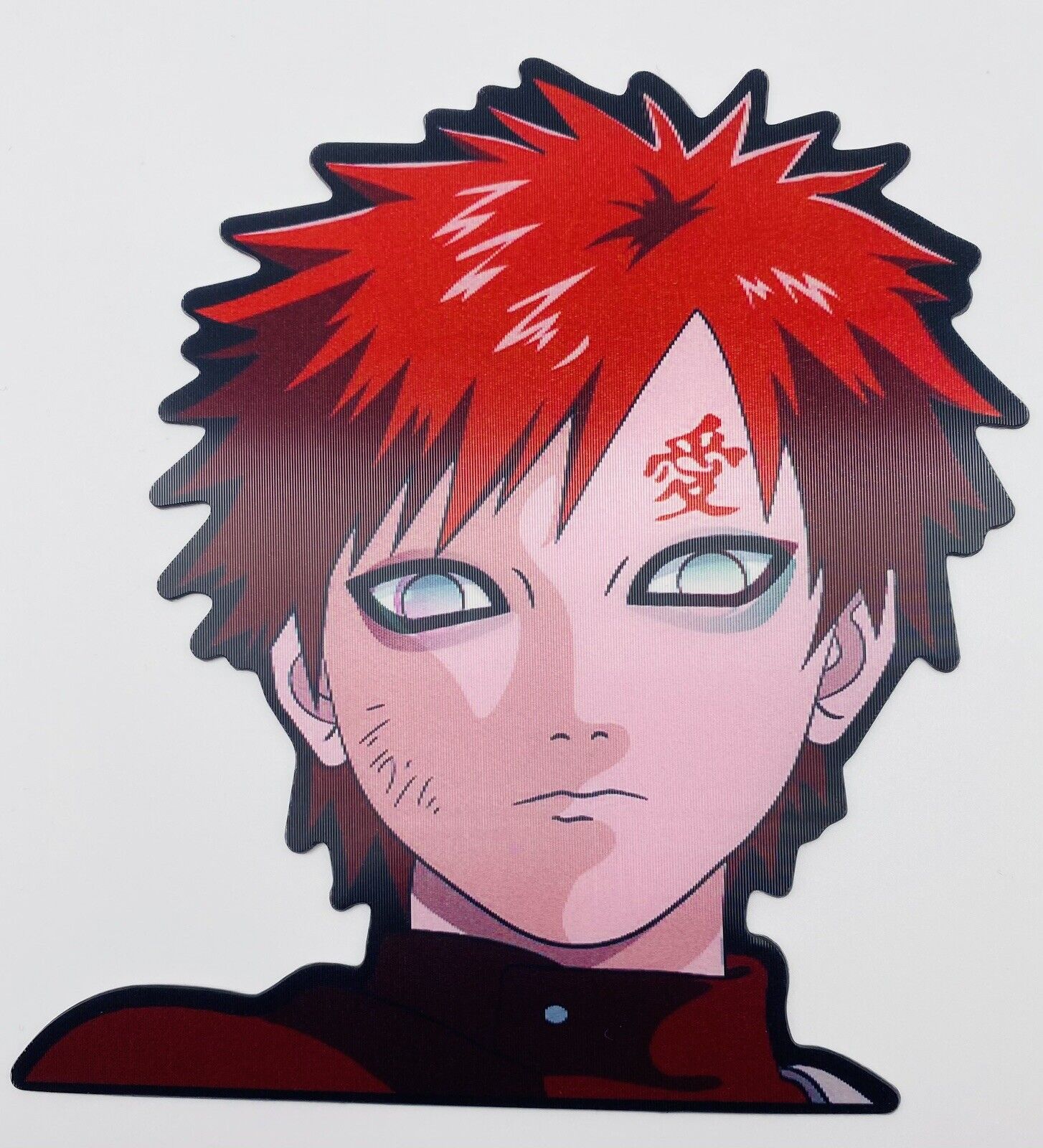 Anime Naruto Gradiente Adesivos, Gaara Character, 3D Motion