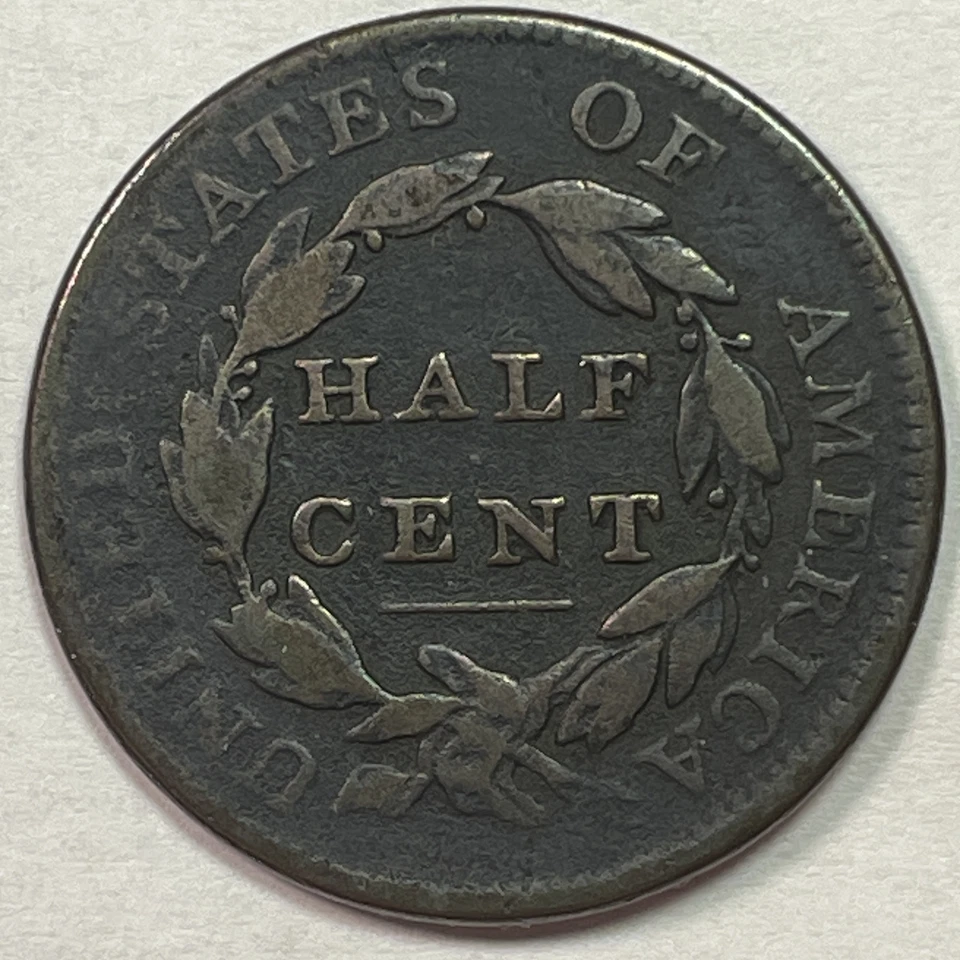 Moneda F fina cabeza clásica 1811, corrosión ligera #15166 Foto 2 de 3