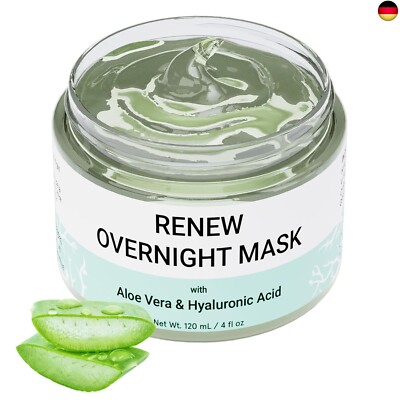 RENEW Nacht Maske Gesicht, Gesichtsmaske beauty- mit Aloe Vera und