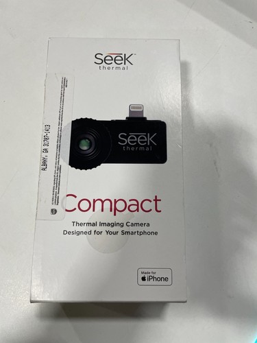 Seek Thermal Compact - All-Purpose Thermal Imaging Camera for iOS Black - LW-AAA - 第 1/2 張圖片
