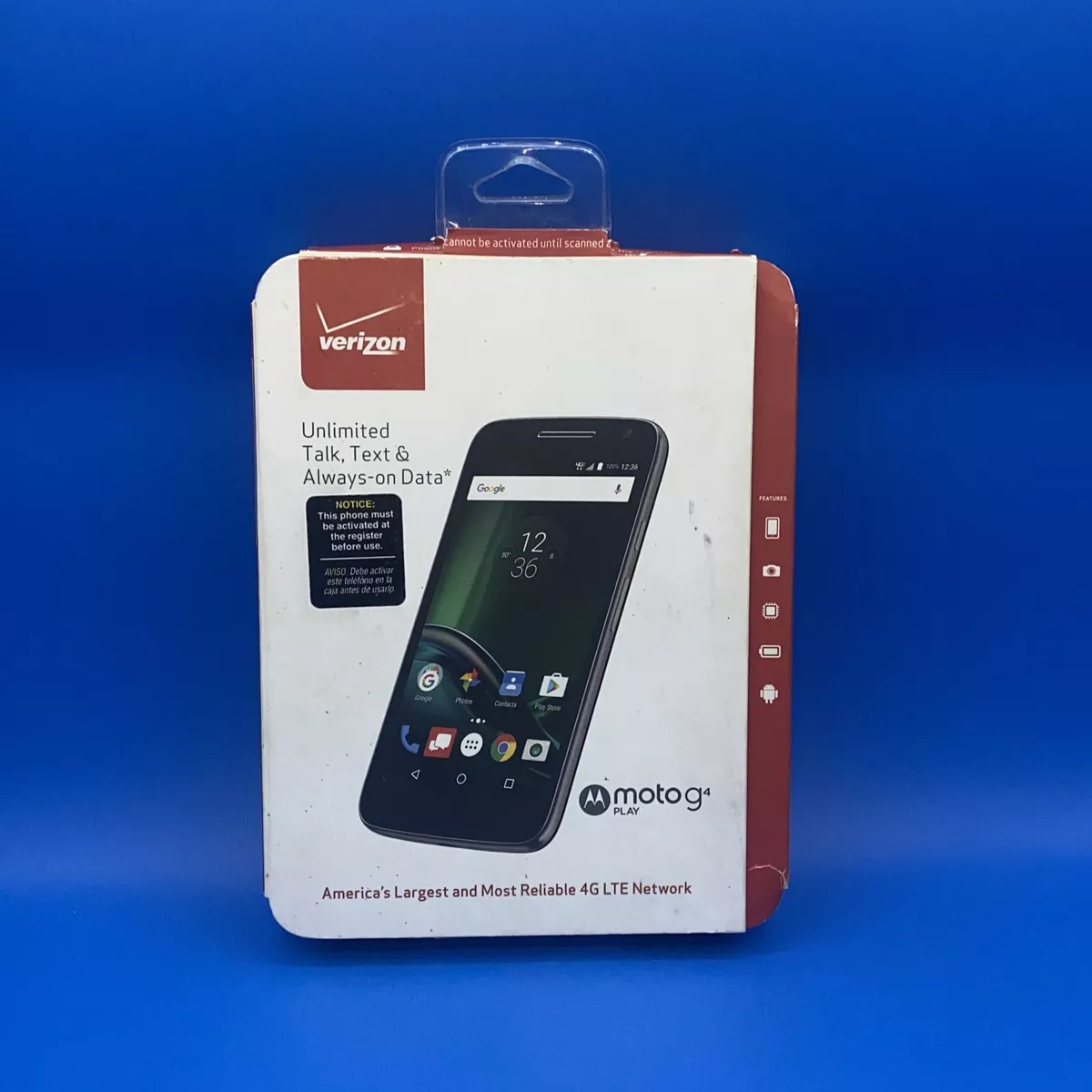 Verizon Motorola Moto G4 Play MOTXT1609PP 5" 16GB Smartphone - Sealed