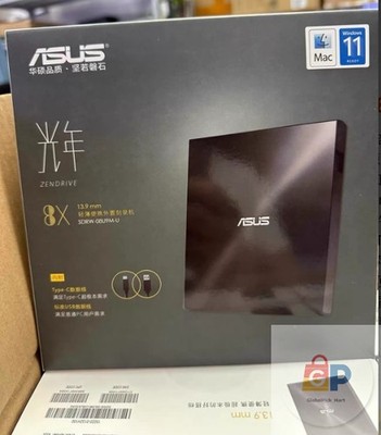 Asus ZenDrive SDRW-08U9M-U DVD-Writer - External - Black  SDRW08U9MU