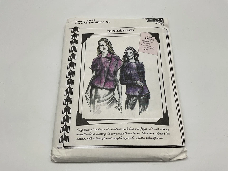 The Cutting Line Designs Vintage 1990s Sewing Patterns NOS Uncut Lot of 3 - Image 2 of 4