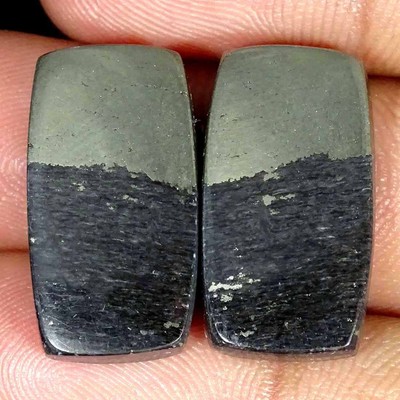 32,20 Ct Natürlicher Apache Gold Perlen Paar Cabochon Lose Edelstein