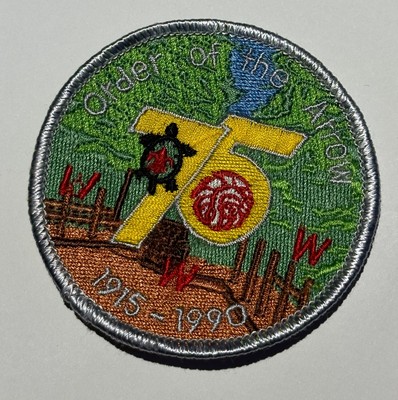 1990  OA 75th Anniversary  Patch   Boy Scout KJ8