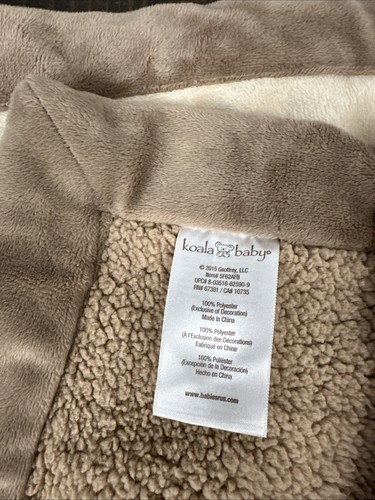 Koala Baby Fuchs Waschbär Igel Decke orange hellbraun braun Plüsch Sherpa Velour - Bild 13 von 13
