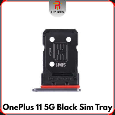 Für OnePlus 11 5G Ersatz SIM-Fach Halter Steckplatz (schwarz) - UK Verkäufer