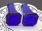 Vintage Cobalt Blue Glass Salt & Pepper Shakers. Very Nice! — photo 6