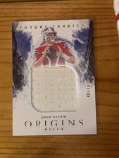 2020 Panini Origins Josh Allen Future Fabrics Player Worn Patch /75
