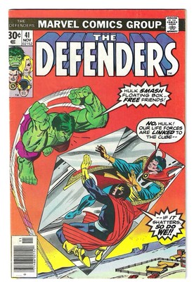 Defenders #41 Marvel 1976  'Intruder in the Sand' Dr. Strange Nighthawk [C11