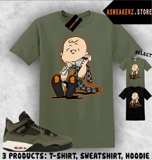 Shirt Match Undefeated x AJ 4 OG 2025 Sneaker Matching Sneakerhead Linus T-Shirt