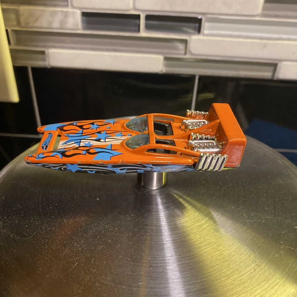 Hot Wheels H2go Daredevil Racers Orange 1:64 Diecast 3 1/4" bote de carreras Foto 4 de 4