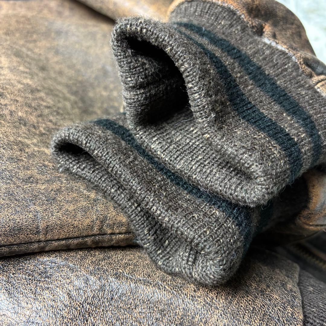 Good Condition VAN JACKET Stadium Jacket All Leat… - image 8