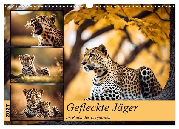 "Calendar 2027 · US Version · Spotted Hunters (Wall Calendar 2027 17\" × 12\" Lands"-image
