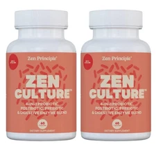Zenculture: 4-in-1 Synbiotic Formula. 120 Capsules. Exp 04/28