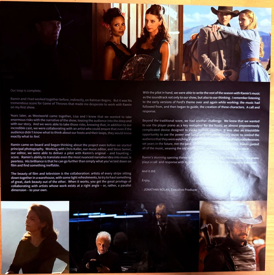 Westworld -  OST - Selections From Season 1 - Black Vinyl LP - Ramin Djawadi - Image 3 of 4