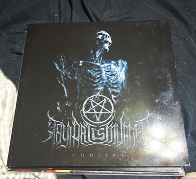 Gory Blister Godlike 12'' LP Colored Vinyl Black/Red Splatter Unique Leader