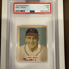 1949 Bowman - Mike Tresh #166 PSA 3